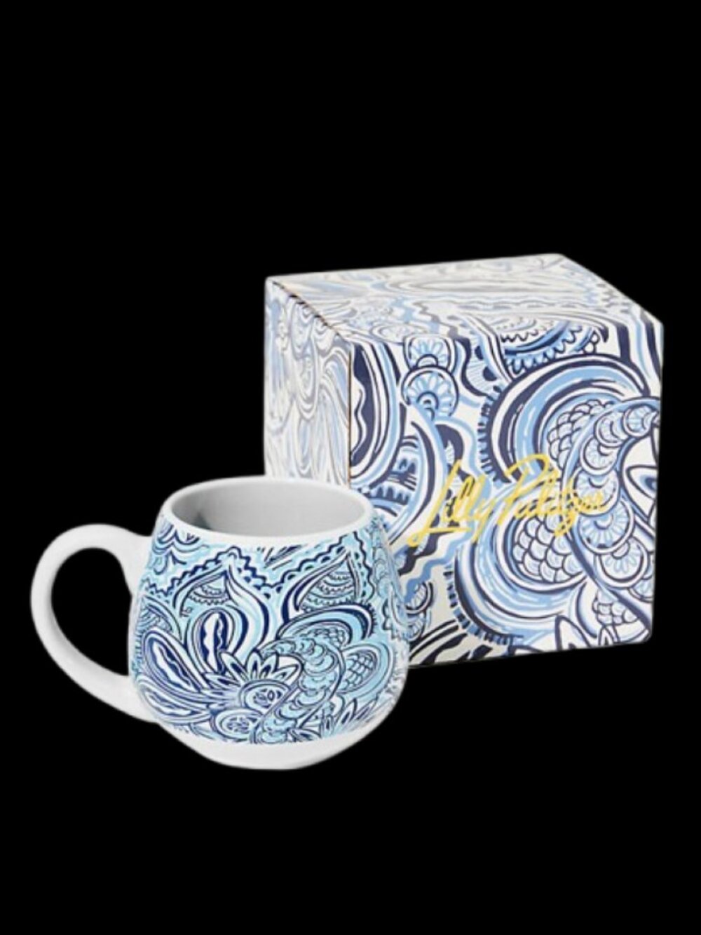 Lilly Pulitzer Resort White Give it a Whirl Mug 16.9oz
